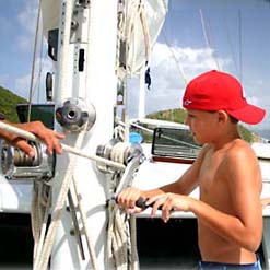 Kids sailing